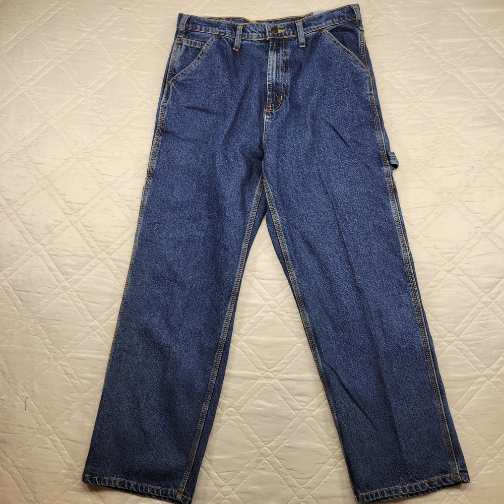 RK Brand Real Work Wear carpenter blue jeans size 34X29 nwt